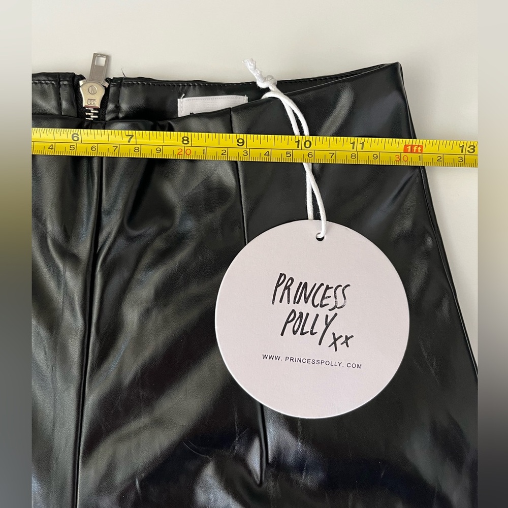 Princess Polly | NWT Lyra Black Skinny Faux Leather Pants - Picture 9 of 10